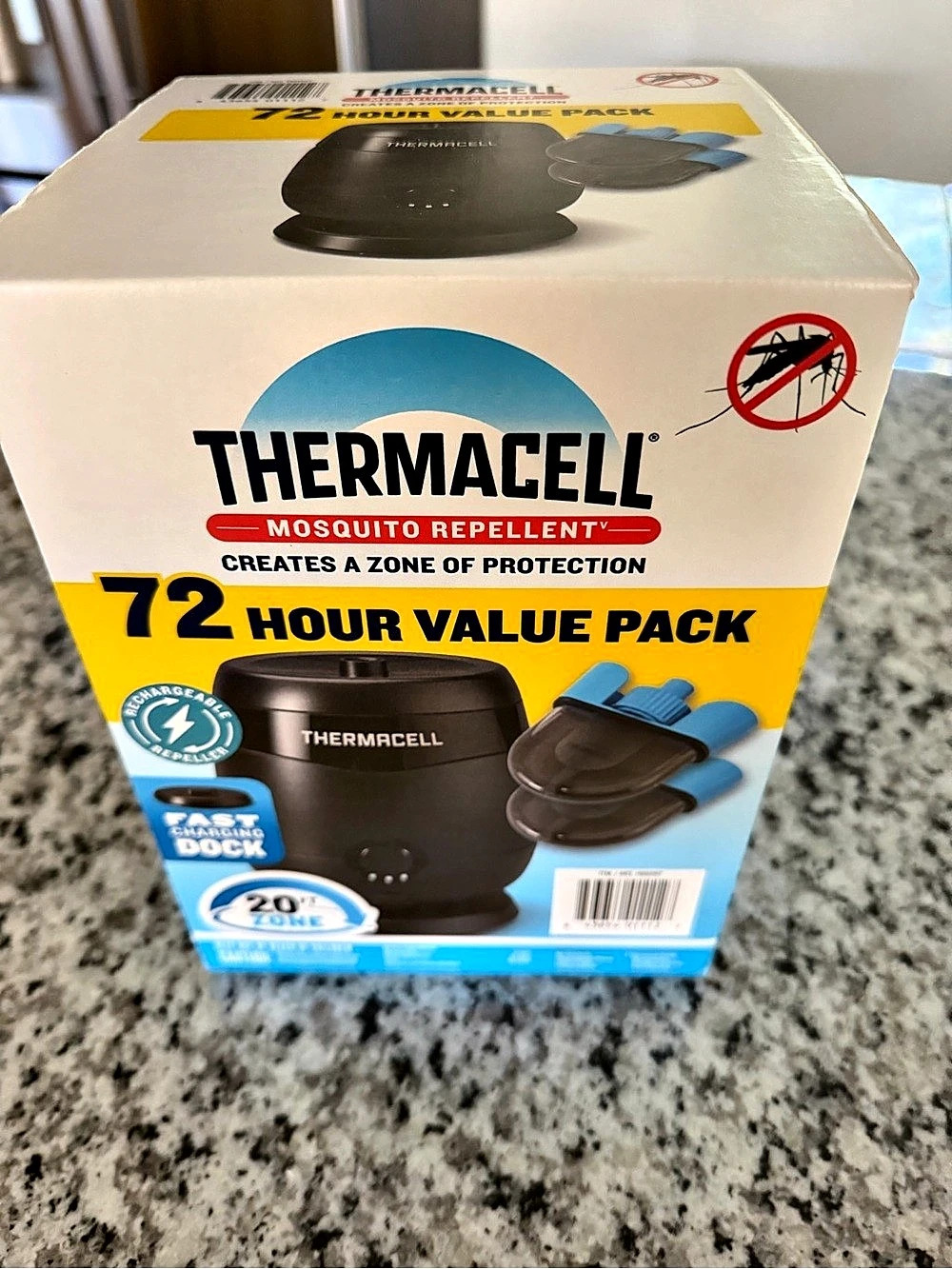 Thermacell E95 Mosquito Repellent 72 Hour Value Pack Black